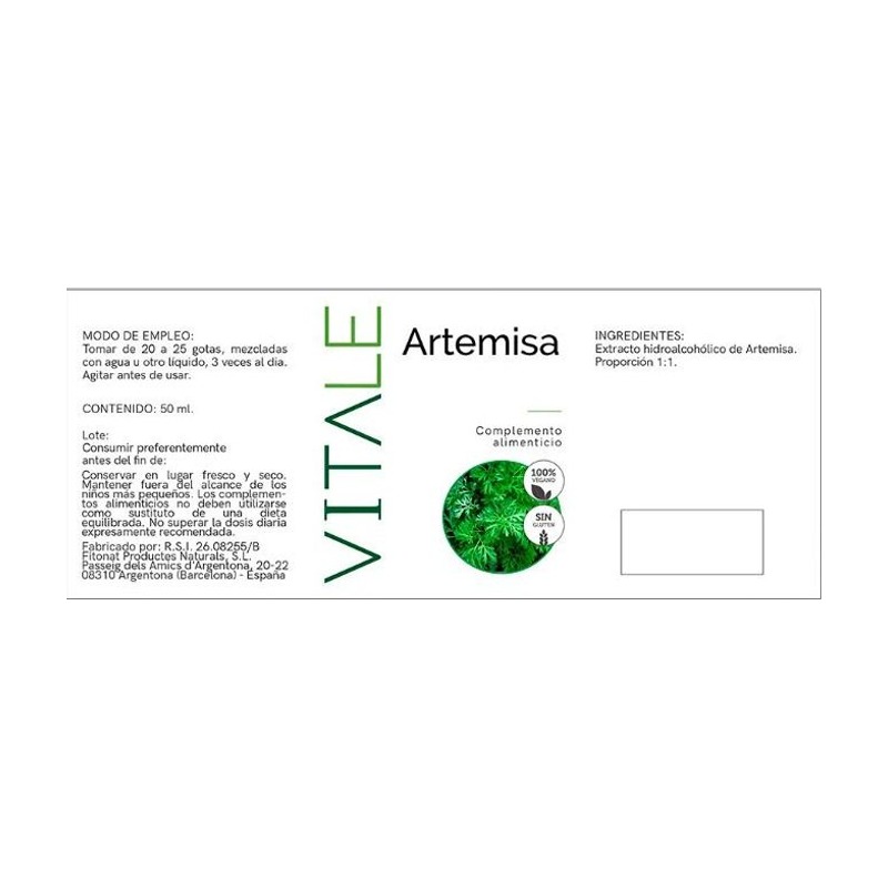 Artemisa - Etiqueta