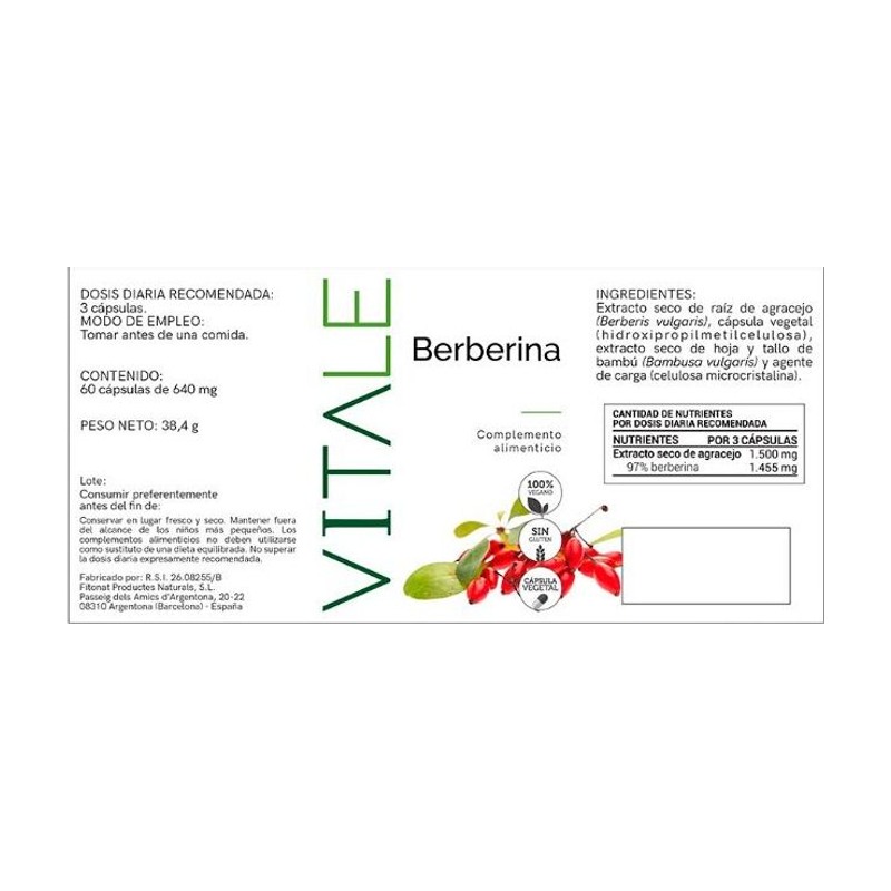 Berberina - Etiqueta
