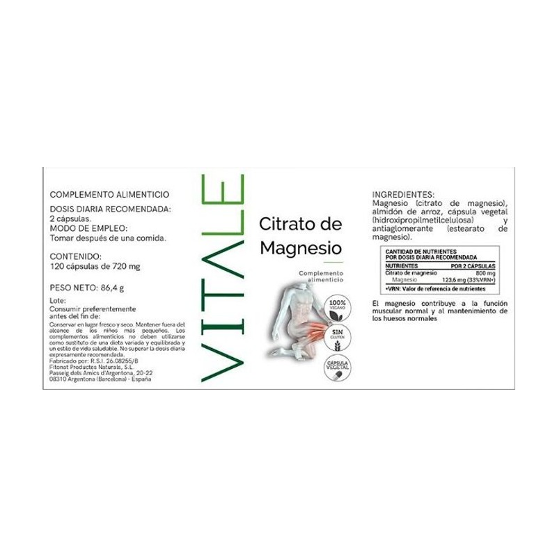 Citrato de Magnesio - Etiqueta