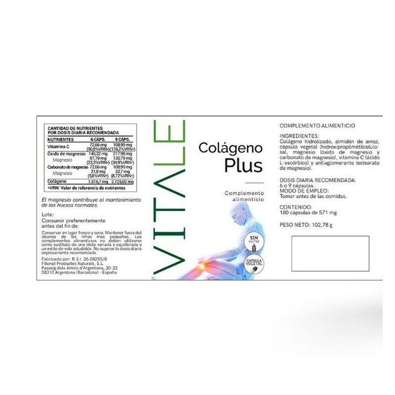 Colágeno Plus - Etiqueta