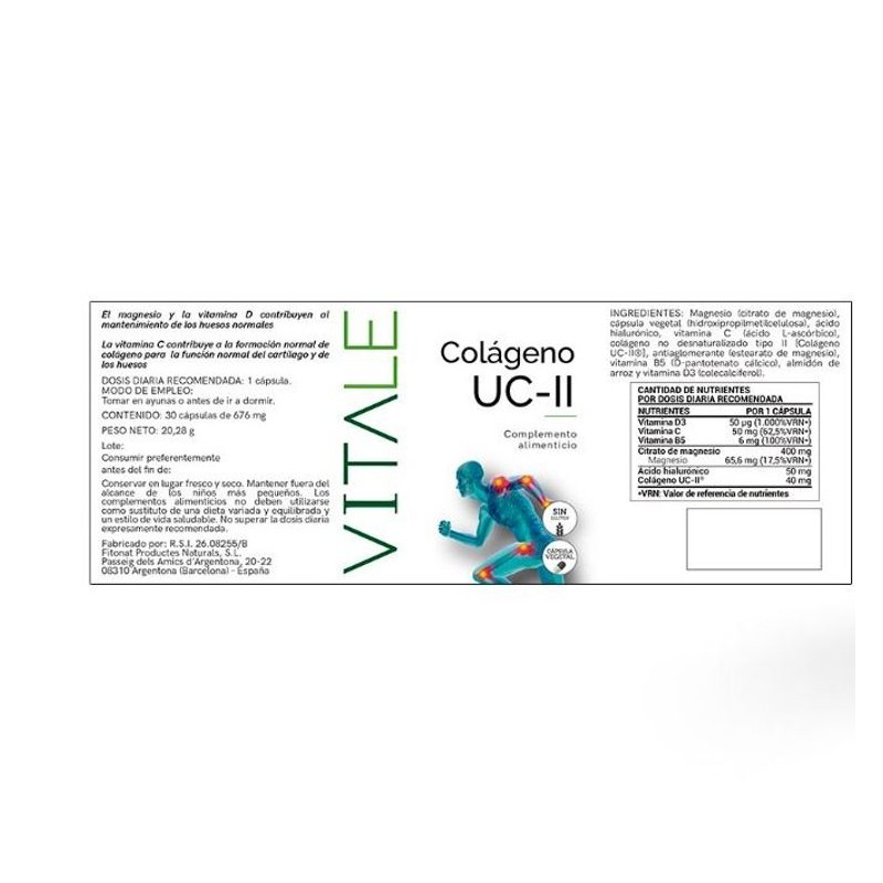 Colágeno UC-II - Etiqueta