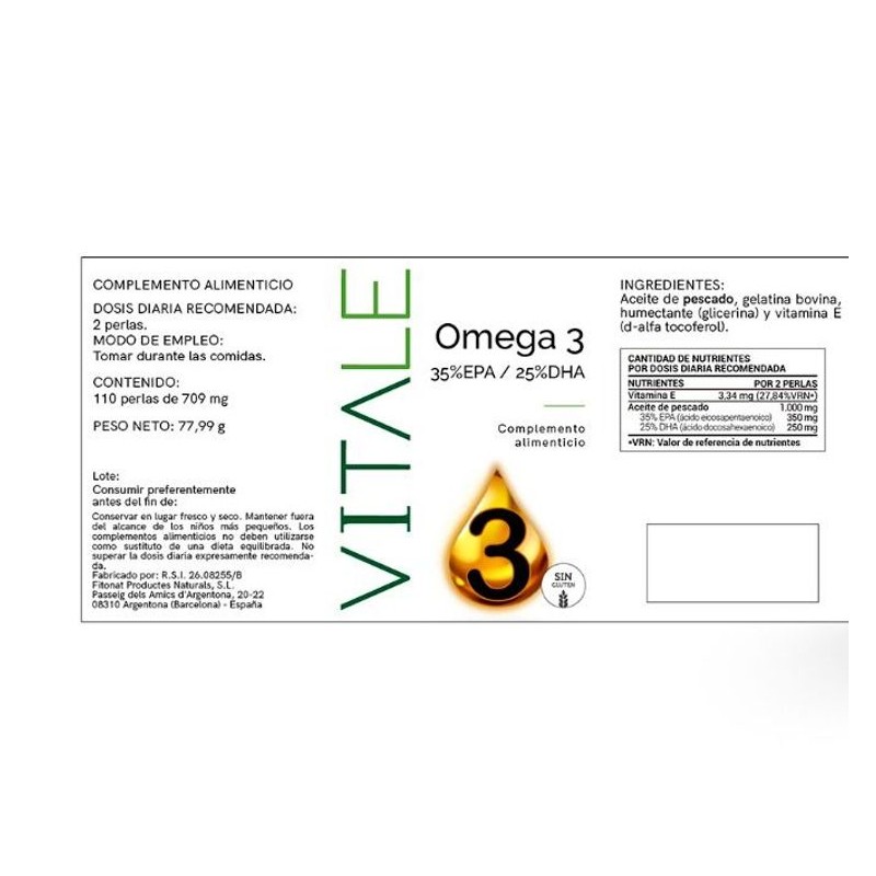 Omega 3 - Etiqueta