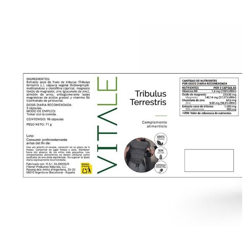 Tribulus Terrestris - Etiqueta